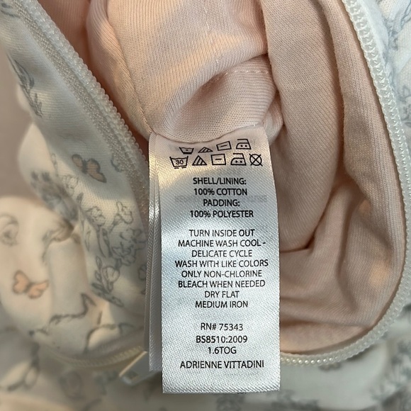 Adrienne Vittadini Bambini LIKE NEW 1.6 TOG Soft Pink Infant Sleep sack. - Picture 4 of 4